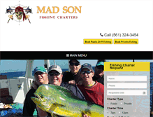 Tablet Screenshot of madsonfishing.com